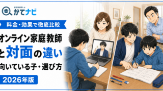 オンライン家庭教師と対面の違いを料金・効果・向いている子で比較する2026年版アイキャッチ